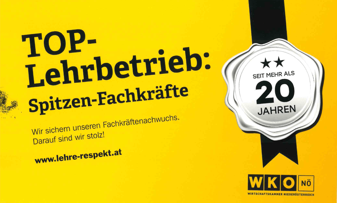 Qualitätssiegel 20 Jahre